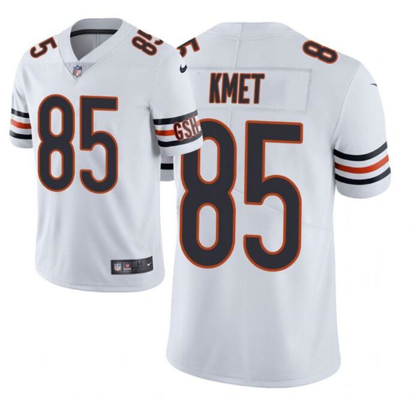 Men Chicago Bears #85 Cole Kmet Nike White Limited NFL Jersey